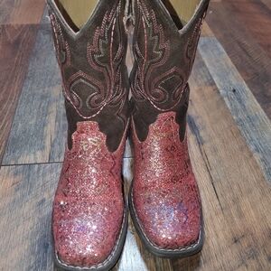 Roper pink sparkly cowgirl boots